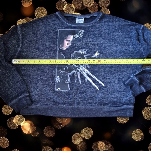 Edward Scissorhands Oversized Cropped Sweatshirt - Picture 3 of 7